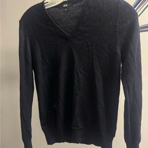 Women’s Black V-Neck Sweater